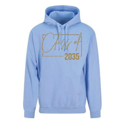 Class Of 2035 Gold Graduation Unisex Surf Hoodie