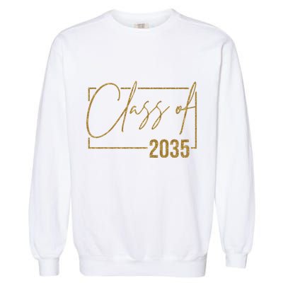 Class Of 2035 Gold Graduation Garment-Dyed Sweatshirt