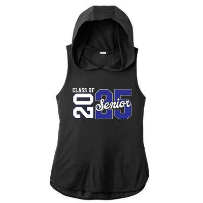 Class Of 2025 Senior 2025 Back To School 2025 Graduation 25 Ladies PosiCharge Tri-Blend Wicking Draft Hoodie Tank