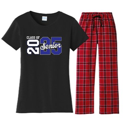 Class Of 2025 Senior 2025 Back To School 2025 Graduation 25 Women's Flannel Pajama Set