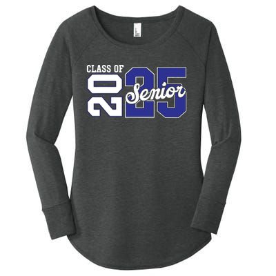 Class Of 2025 Senior 2025 Back To School 2025 Graduation 25 Women's Perfect Tri Tunic Long Sleeve Shirt