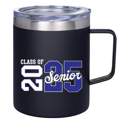 Class Of 2025 Senior 2025 Back To School 2025 Graduation 25 12oz Stainless Steel Coffee Mug