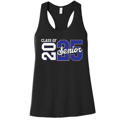 Class Of 2025 Senior 2025 Back To School 2025 Graduation 25 Women's Racerback Tank