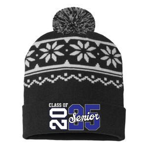 Class Of 2025 Senior 2025 Back To School 2025 Graduation 25 USA-Made Snowflake Beanie