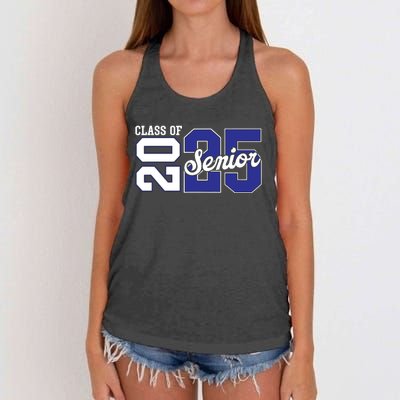 Class Of 2025 Senior 2025 Back To School 2025 Graduation 25 Women's Knotted Racerback Tank