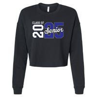 Class Of 2025 Senior 2025 Back To School 2025 Graduation 25 Cropped Pullover Crew