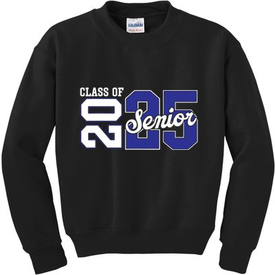 Class Of 2025 Senior 2025 Back To School 2025 Graduation 25 Kids Sweatshirt