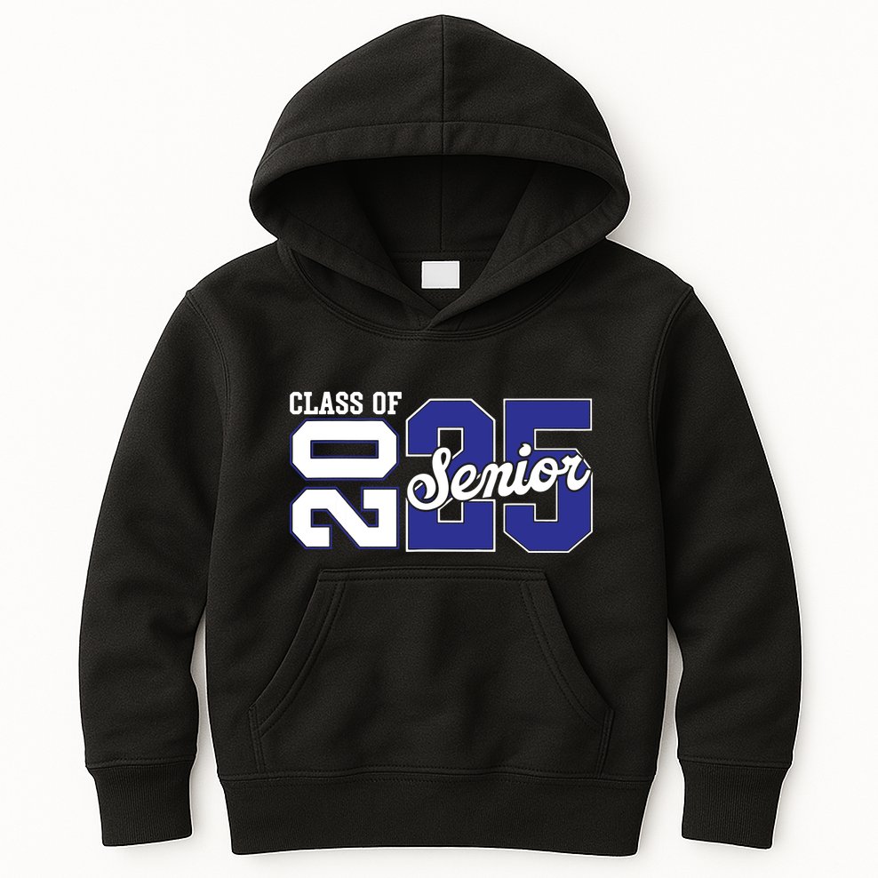 Class Of 2025 Senior 2025 Back To School 2025 Graduation 25 Kids Hoodie