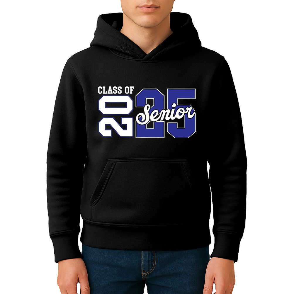 Class Of 2025 Senior 2025 Back To School 2025 Graduation 25 Kids Hoodie