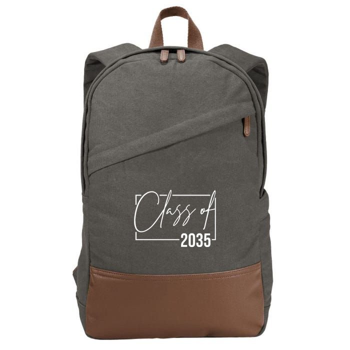 Class Of 2035 Back To School Cotton Canvas Backpack