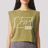 Class Of 2035 Back To School Garment-Dyed Women's Muscle Tee