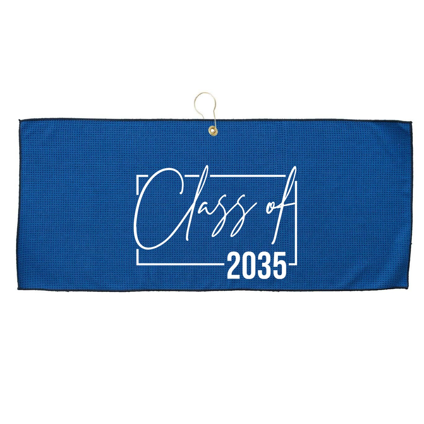 Class Of 2035 Back To School Large Microfiber Waffle Golf Towel