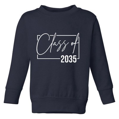 Class Of 2035 Back To School Toddler Sweatshirt