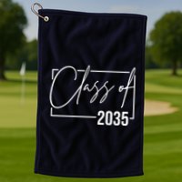 Class Of 2035 Back To School Golf Towel
