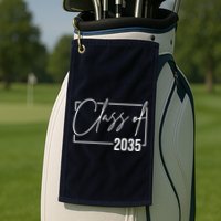 Class Of 2035 Back To School Golf Towel