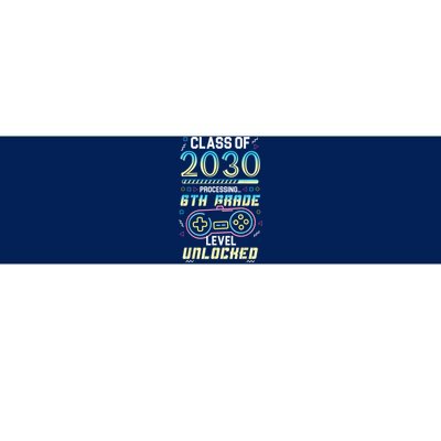 Class Of 2030 Gaming 6th Grade Level Unlocked Back To School Bumper Sticker