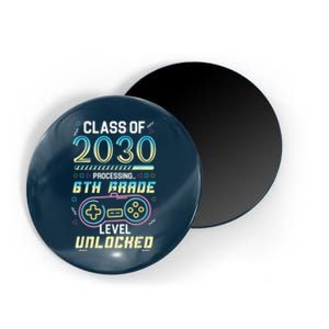 Class Of 2030 Gaming 6th Grade Level Unlocked Back To School Magnet