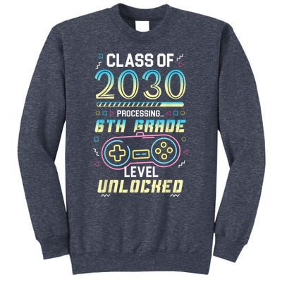 Class Of 2030 Gaming 6th Grade Level Unlocked Back To School Sweatshirt