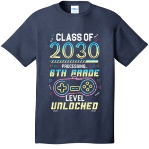 Class Of 2030 Gaming 6th Grade Level Unlocked Back To School T-Shirt