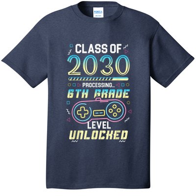 Class Of 2030 Gaming 6th Grade Level Unlocked Back To School T-Shirt