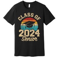 Class of 2024 senior vintage and retro Premium T-Shirt