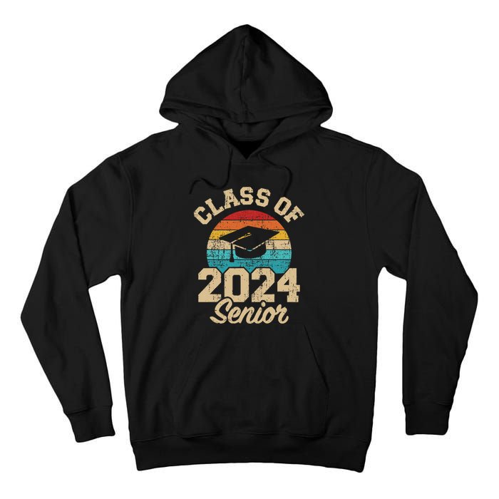 Class of 2024 senior vintage and retro Tall Hoodie