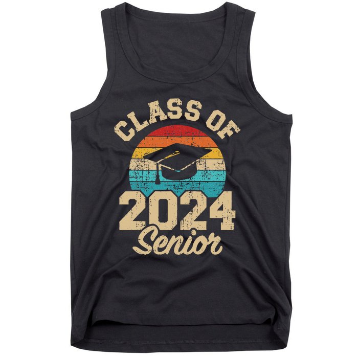 Class of 2024 senior vintage and retro Tank Top