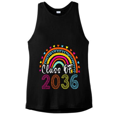 Class Of 2036 Grow With Me First Day Of School Graduation Ladies PosiCharge Tri-Blend Wicking Tank