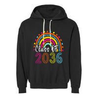 Class Of 2036 Grow With Me First Day Of School Graduation Garment-Dyed Fleece Hoodie