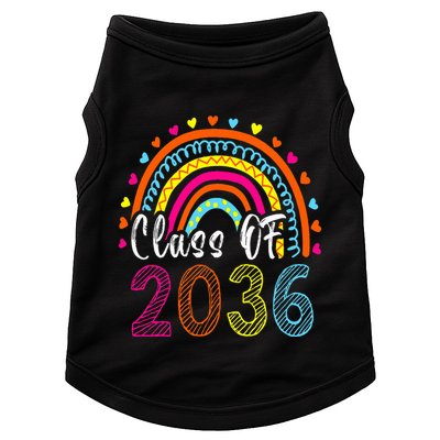 Class Of 2036 Grow With Me First Day Of School Graduation Doggie Tank