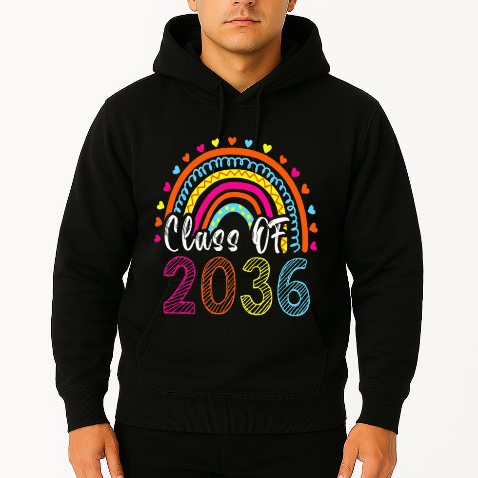 Class Of 2036 Grow With Me First Day Of School Graduation Hoodie