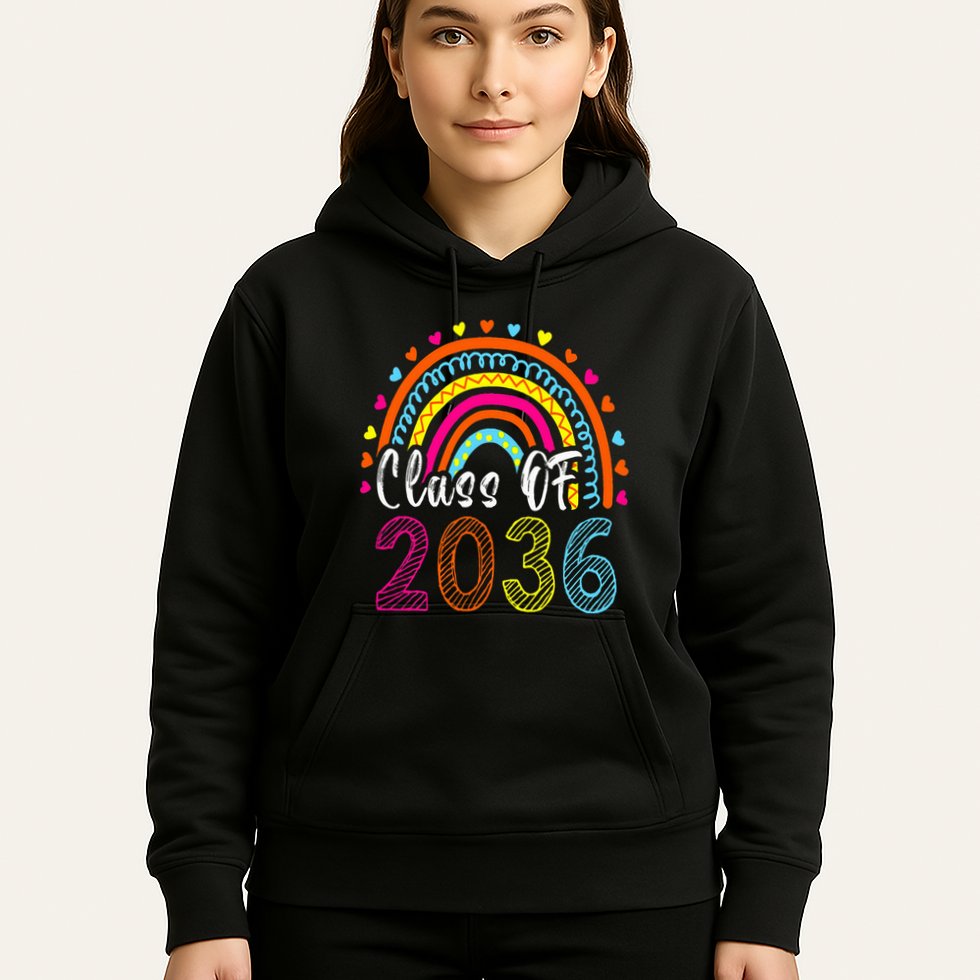 Class Of 2036 Grow With Me First Day Of School Graduation Hoodie