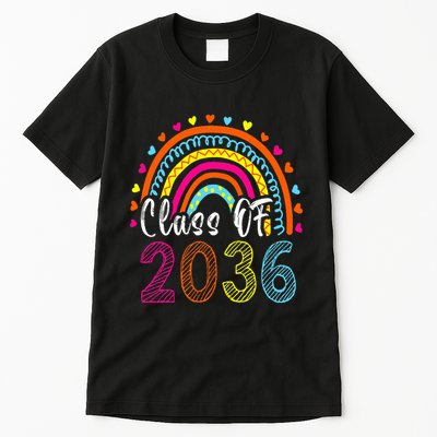 Class Of 2036 Grow With Me First Day Of School Graduation Tall T-Shirt