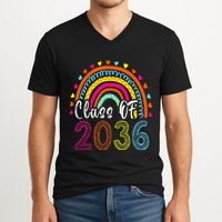 Class Of 2036 Grow With Me First Day Of School Graduation V-Neck T-Shirt