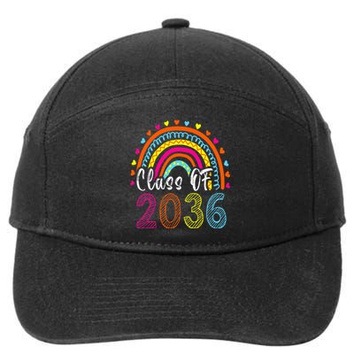 Class Of 2036 Grow With Me First Day Of School Graduation 7-Panel Snapback Hat