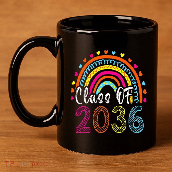 Class Of 2036 Grow With Me First Day Of School Graduation 11oz C Handle Ceramic Mug