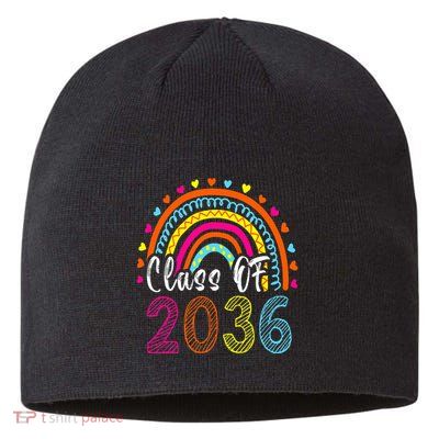 Class Of 2036 Grow With Me First Day Of School Graduation Sustainable Beanie
