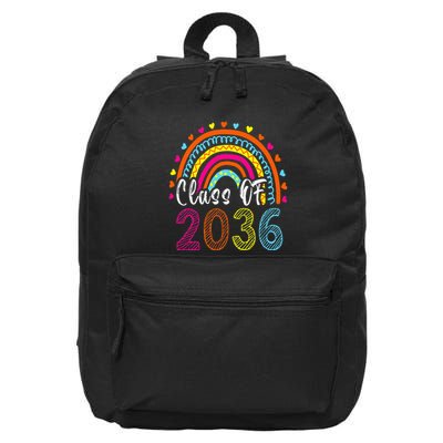 Class Of 2036 Grow With Me First Day Of School Graduation 16 in Basic Backpack