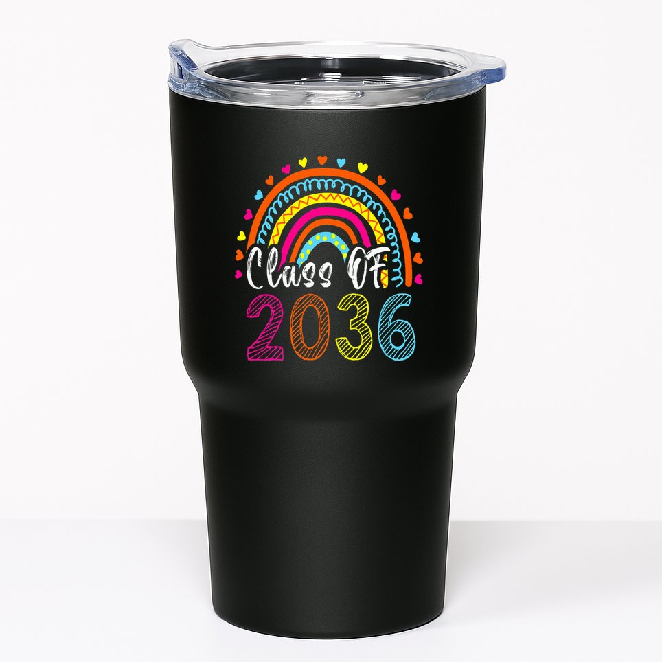 Class Of 2036 Grow With Me First Day Of School Graduation Tumbler