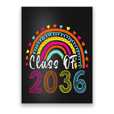 Class Of 2036 Grow With Me First Day Of School Graduation Poster
