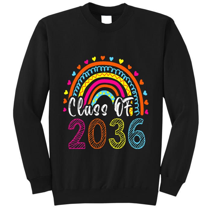 Class Of 2036 Grow With Me First Day Of School Graduation Tall Sweatshirt