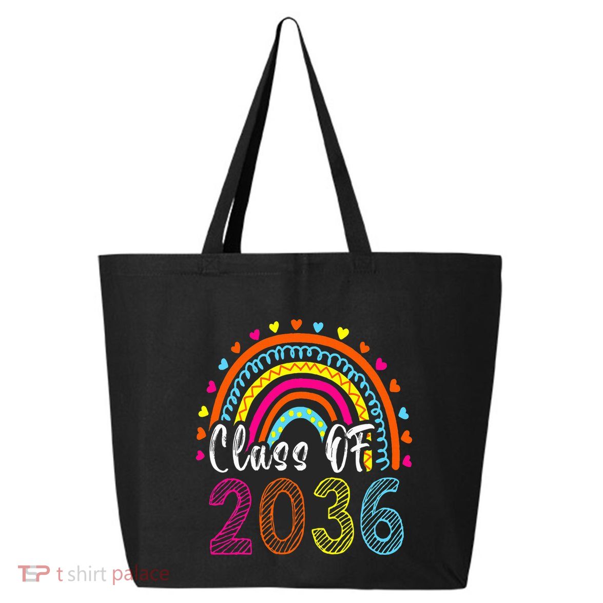 Class Of 2036 Grow With Me First Day Of School Graduation 25L Jumbo Tote