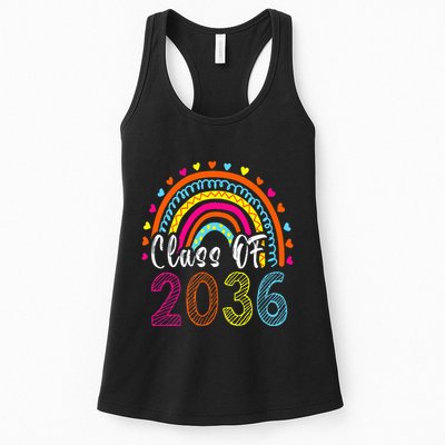 Class Of 2036 Grow With Me First Day Of School Graduation Womens Tank Top