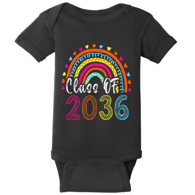 Class Of 2036 Grow With Me First Day Of School Graduation Baby Bodysuit