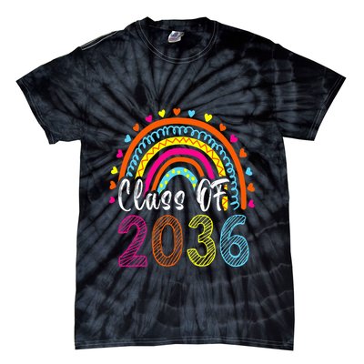 Class Of 2036 Grow With Me First Day Of School Graduation Tie-Dye T-Shirt