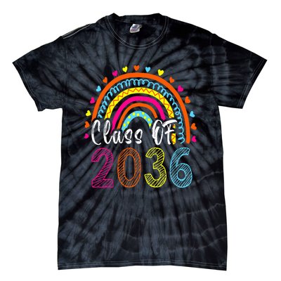 Class Of 2036 Grow With Me First Day Of School Graduation Tie-Dye T-Shirt