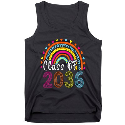 Class Of 2036 Grow With Me First Day Of School Graduation Tank Top