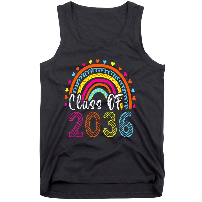 Class Of 2036 Grow With Me First Day Of School Graduation Tank Top