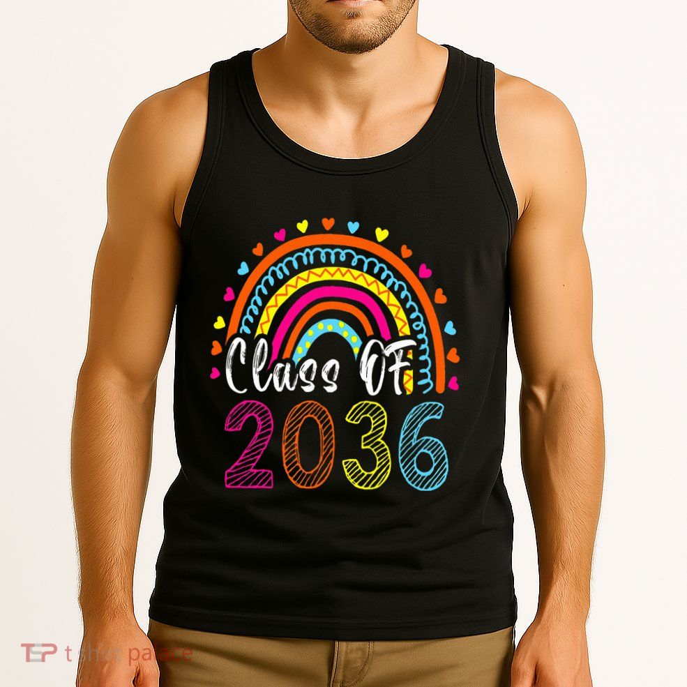 Class Of 2036 Grow With Me First Day Of School Graduation Tank Top
