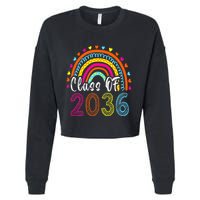 Class Of 2036 Grow With Me First Day Of School Graduation Cropped Pullover Crew
